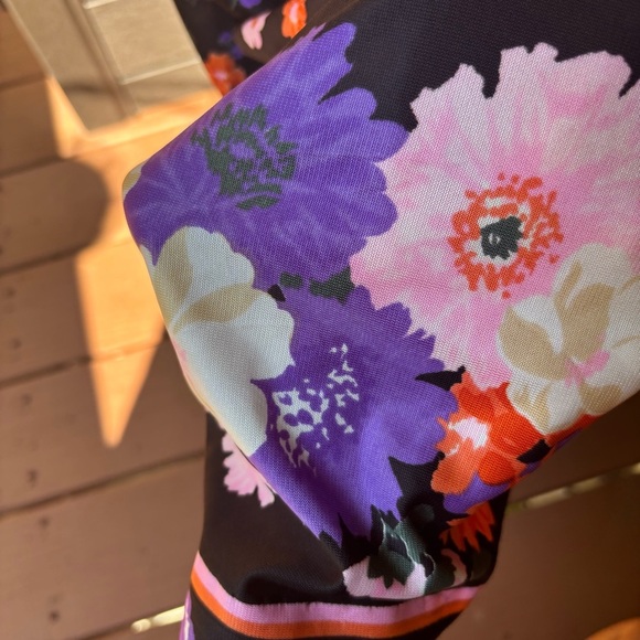 VTG 60s 70s Domino Fashions Floral Maxi Dress | Babydoll | Boho Hippie Medium - Picture 5 of 12